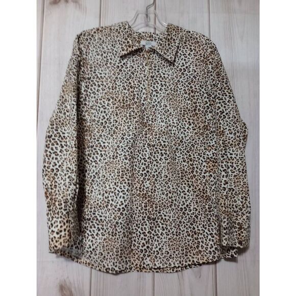croft & barrow Tops - Croft and Barrow Shirt Ladies Extra Large‎ Animal Print #mobwife